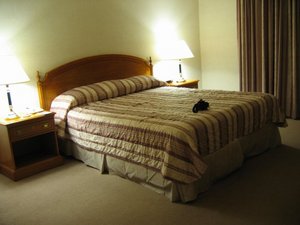 Bedroom in suite at Cupertino Inn