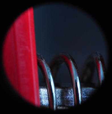 A spring on a finger exerciser