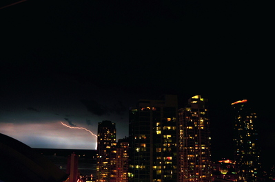 More distant lightning