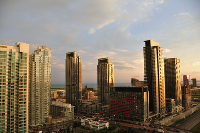 Post storm sunset on Cityplace