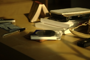 Coffee table clutter