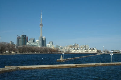 Toronto skyline.