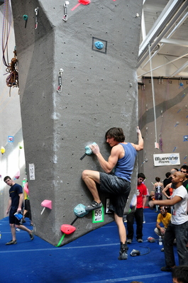 Tash on the stalactite