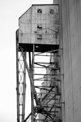 Crumbling bits of the Canada Malting Co. buildings