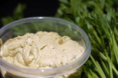 Homemade hummus