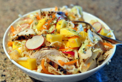 Mango Chicken Coleslaw