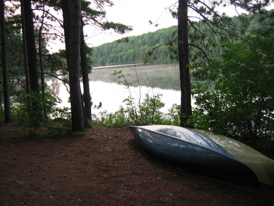 Canoes in the morning
