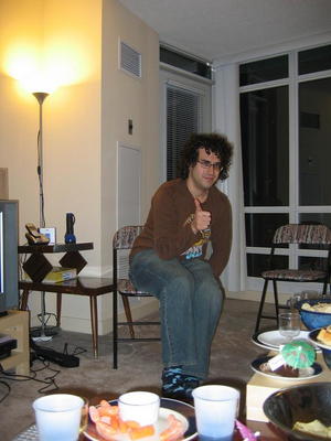 Rob falling off a chair