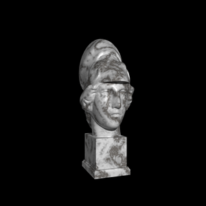 Marble athena head