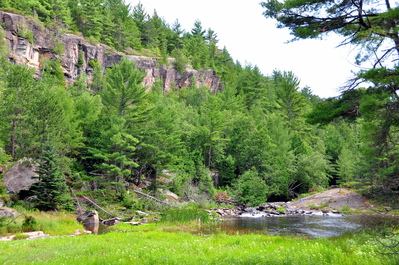 A bit of river on our walk to the falls