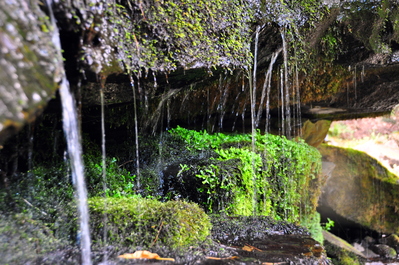 Rocks and water