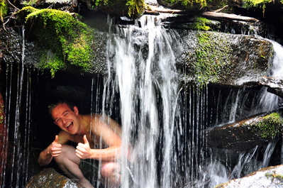 Anthony in a cave