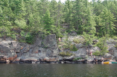 Kurtis cliff jumping