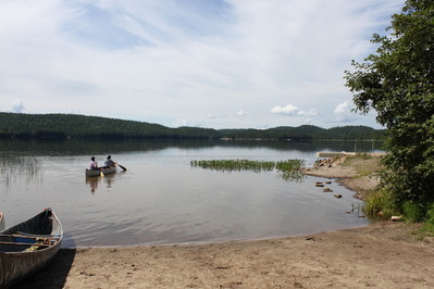 Launch site at Achray lake