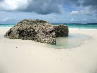 Beach and rocks