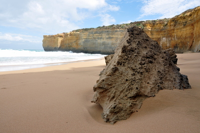 Cool rock on the beach