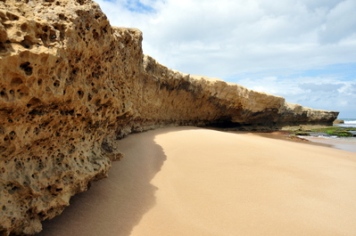 Beach and cliff