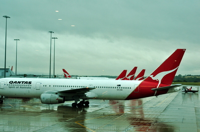 I flew Quantas to Alice Springs, there were a lot of Quantas planes at the domestic terminal