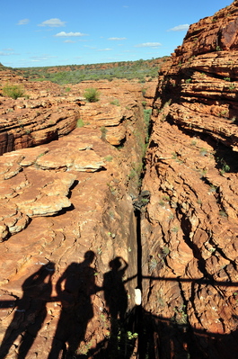Shadows and rocks