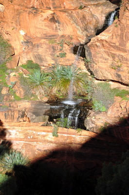 Waterfall in the canyon