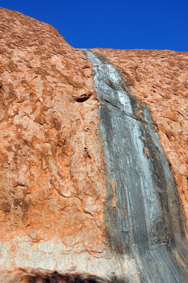 Close up of a run-off point