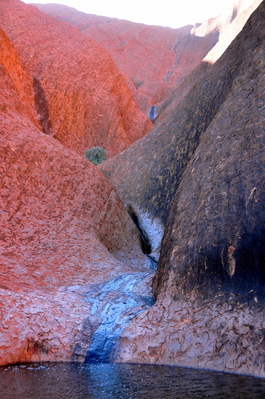 Waterhole in sheltered section