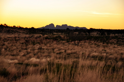 More sunset with Kata Tjuta