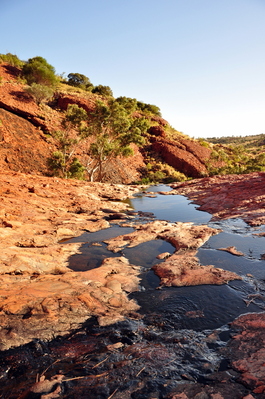 Small river over the rocks