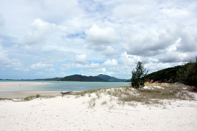 Down on the beach now