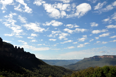 Hills and valleys around The Three Sisters