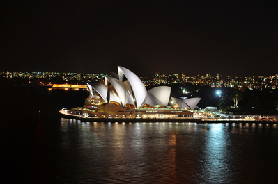 Opera House at night