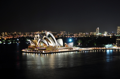 Opera House at night