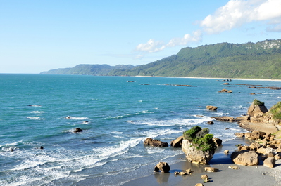 Coastal views on the way to Greymouth
