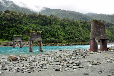 Old bridge supports