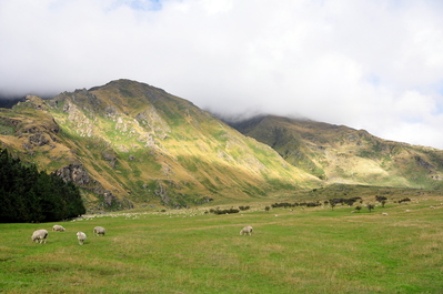 At the start of the hike
