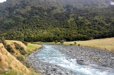 At the start of the hike