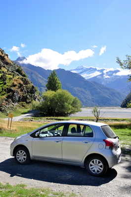 My awesome little car after crossing the last ford on the way out