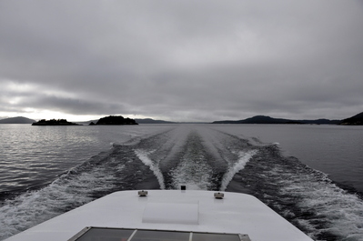 On the ferry crossing Lake Manapouri