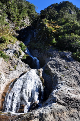 Waterfall feeding the fresh water layer of the sound