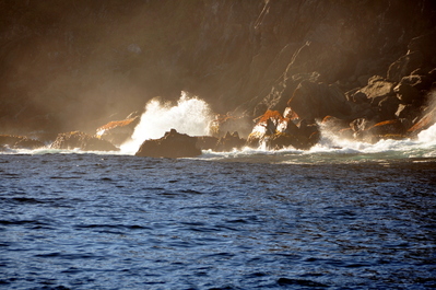 Crashing waves