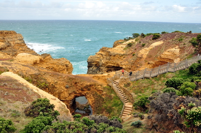 Stairs down to the Grotto