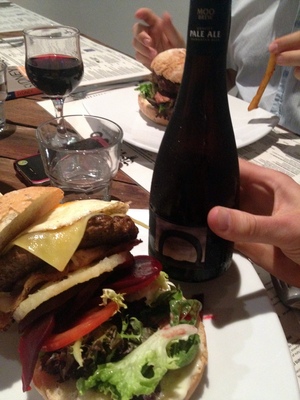 Burger and a beer