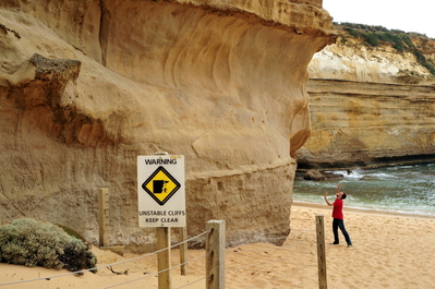 Unstable cliffs