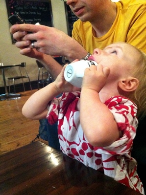 Babychino, delicious and messy