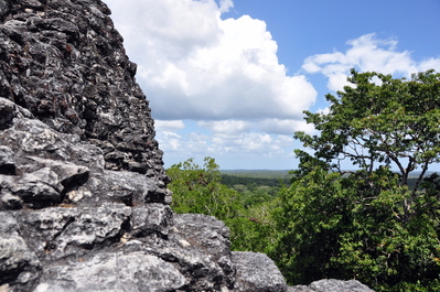 Looking out the back of the Central Square over endless miles of rainforest