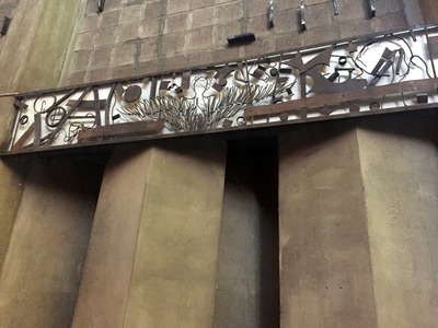 Scrap art in the Church of the Rosary