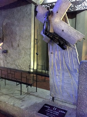 Scrap art in the Church of the Rosary