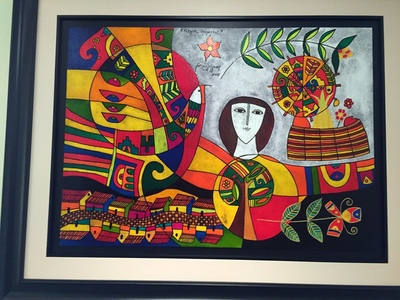 At the Fernando Llort gallery