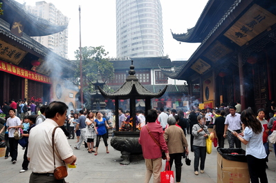 Inside the temple grounds