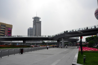 Pedestrian round-about